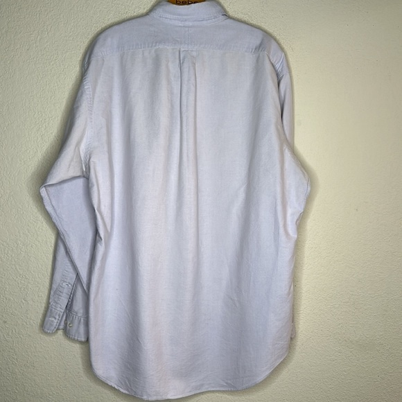 VTG Polo Ralph Lauren Yarmouth Pale Lilac Oxford Button Down Mens 16 1/2 x 34-35 - Picture 3 of 11